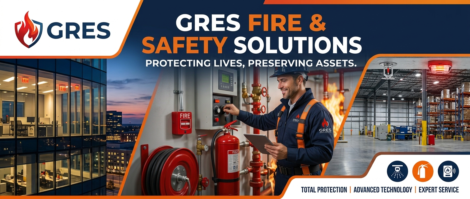 GRES Fire and Safety Solutions Banner